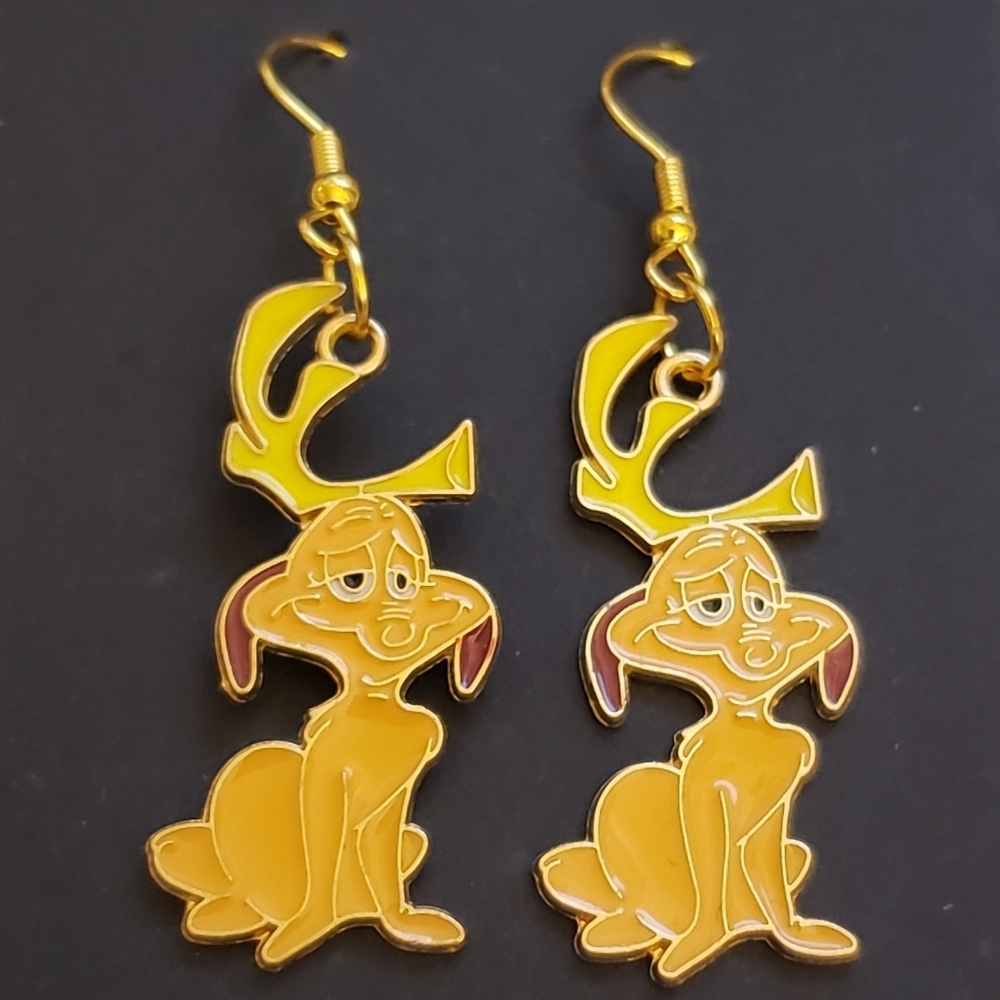 Handmade Christmas Holiday The Grinch Max Earrings